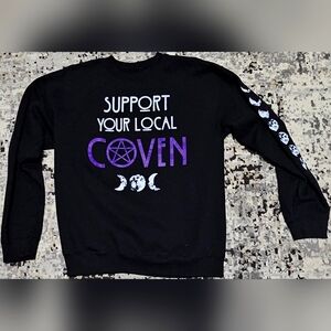 Support Your Local Coven - Women's Medium Sweatshirt from Spirit Halloween